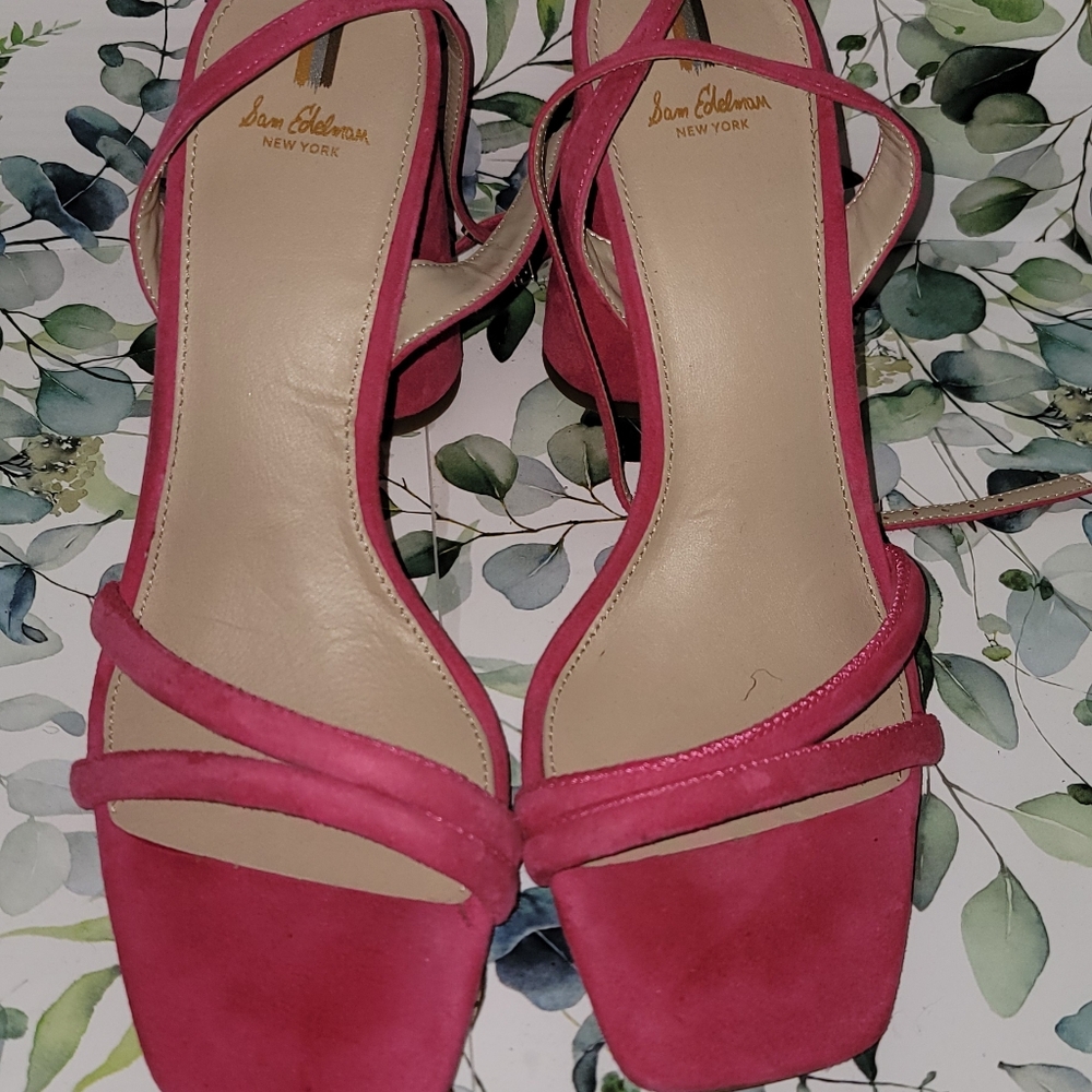 Sam Edelman Pink Strappy Heels